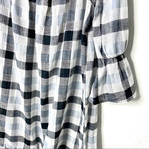 Love In Buffalo Check Off the Shoulder Dress Size Small - Picture 5 of 8